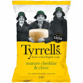 Tyrrells Cheddar & Chive Crisps 150g